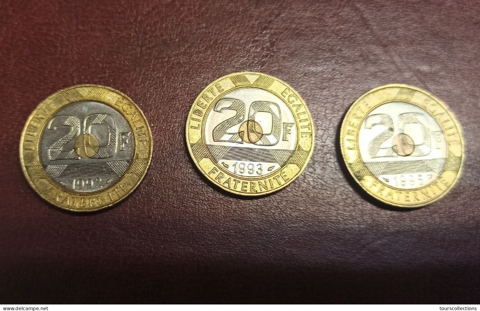 FRANCE - LOT 5 Monnaies De 20 FRANCS Mont Saint Michel 1992, 1993, 1995 Et Commémoratives 1993 Et 1994 Jeux Et Coubertin - 20 Francs