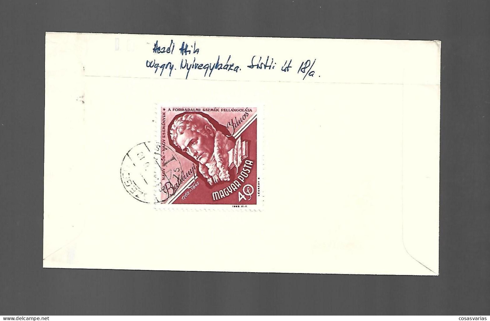 HUNGRIA MAGYAR POSTA  HUNGARY 1963 FIRST DAY OF ISSUE PREMIER JOUR EMISSION - FDC