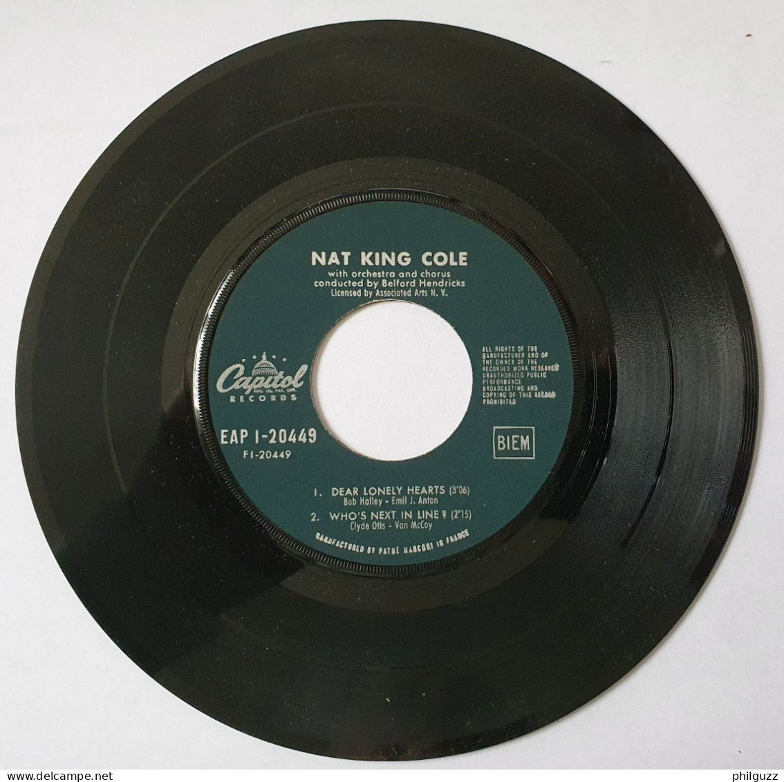 Disque Vinyle 45T DANCE FOREVER RIO BRAVO NELSON RIDDLE Capitol - Filmmusik