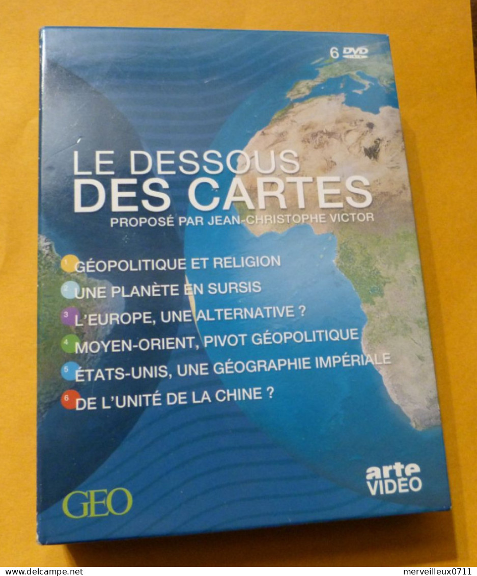 LE DESSOUS DES CARTES - Coffret 6 DVD - GEO Et ARTE VIDÉO - Documentales