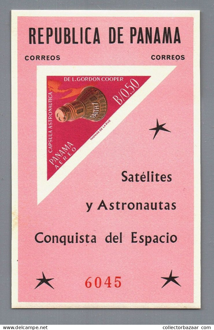 L.Gordon Cooper Stamps , Space Conquest, Satellites And Astronauts, Astronomy, Panama Mail, Fine Condition Stamps - Astronomie