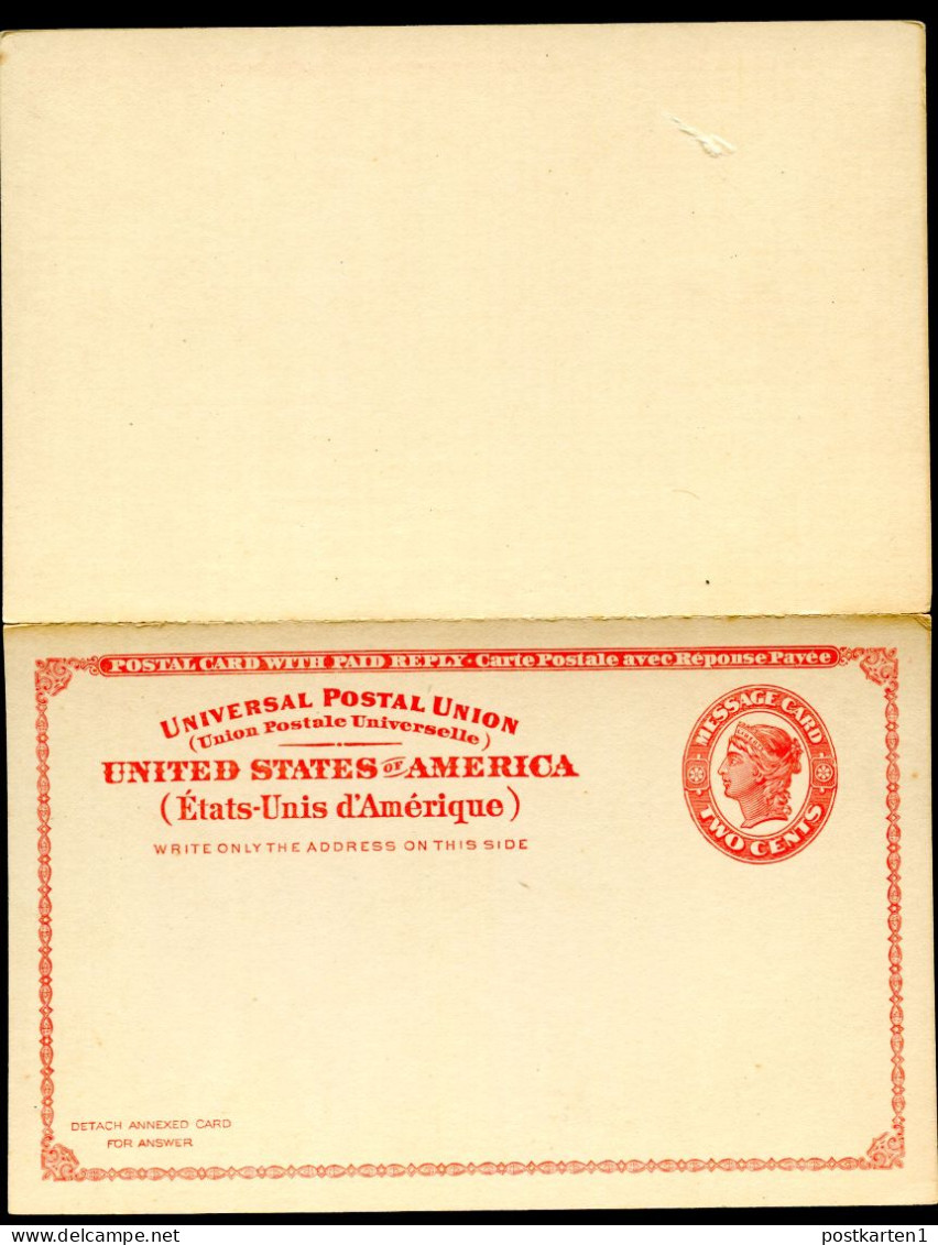 UY11 Postal Card With Reply Mint 1924 - 1921-40