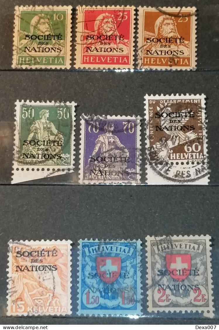 Switzerland 9 SDN - Societe Des Nations Stamps Cv 100+ Euro - Collezioni (senza Album)