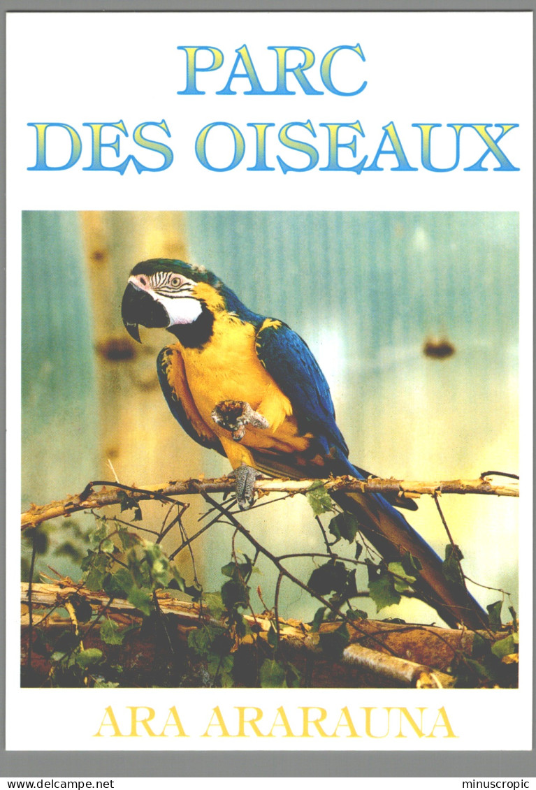 CPM 01 - Villars Les Dombes - Parc Ornithologique - Ara Ararauna - Villars-les-Dombes