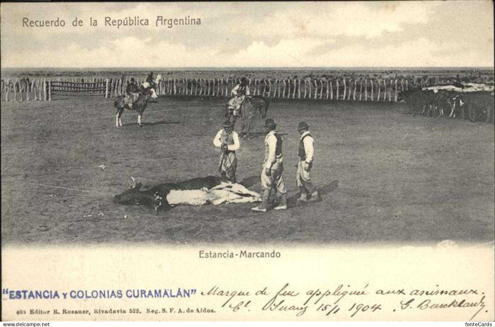 11100403 Estancia Marcando Republica Argentina - Andere & Zonder Classificatie