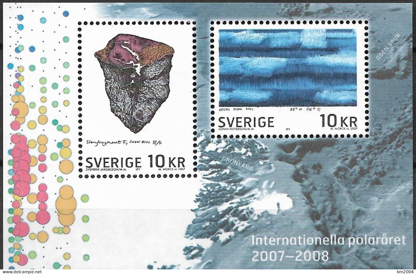 2007 Schweden Mi. Bl. 23 **MNH : Internationales Polarjahr - Blocks & Kleinbögen