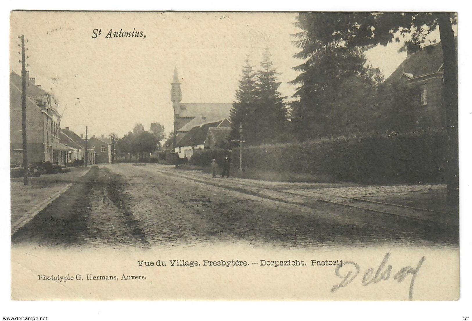 Sint-Antonius  Zoersel  Vue Du Village Presbytère   Dorpszicht  Pastorij  Edit Hermans  Antwerpen - Zörsel