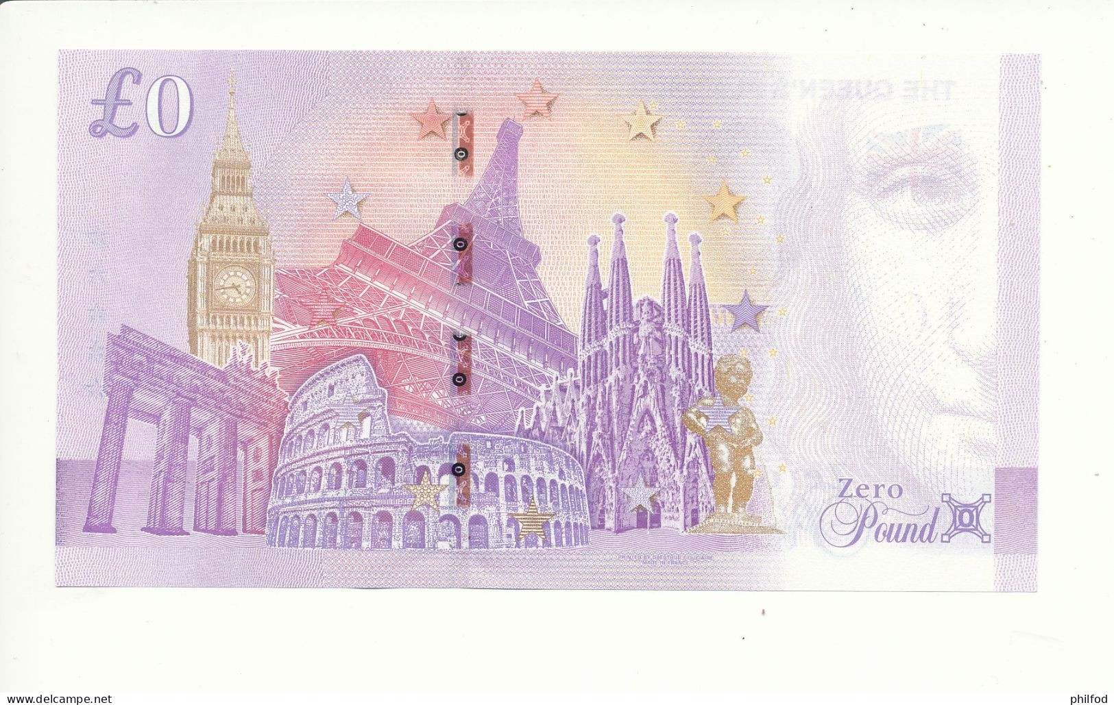 Billet Touristique  0 Pound  -  THE QUEEN'S PLATINIUM JUBILEE 1952-2022  - GBAE - 2022-1 -  N° 3689 - Verzamelingen