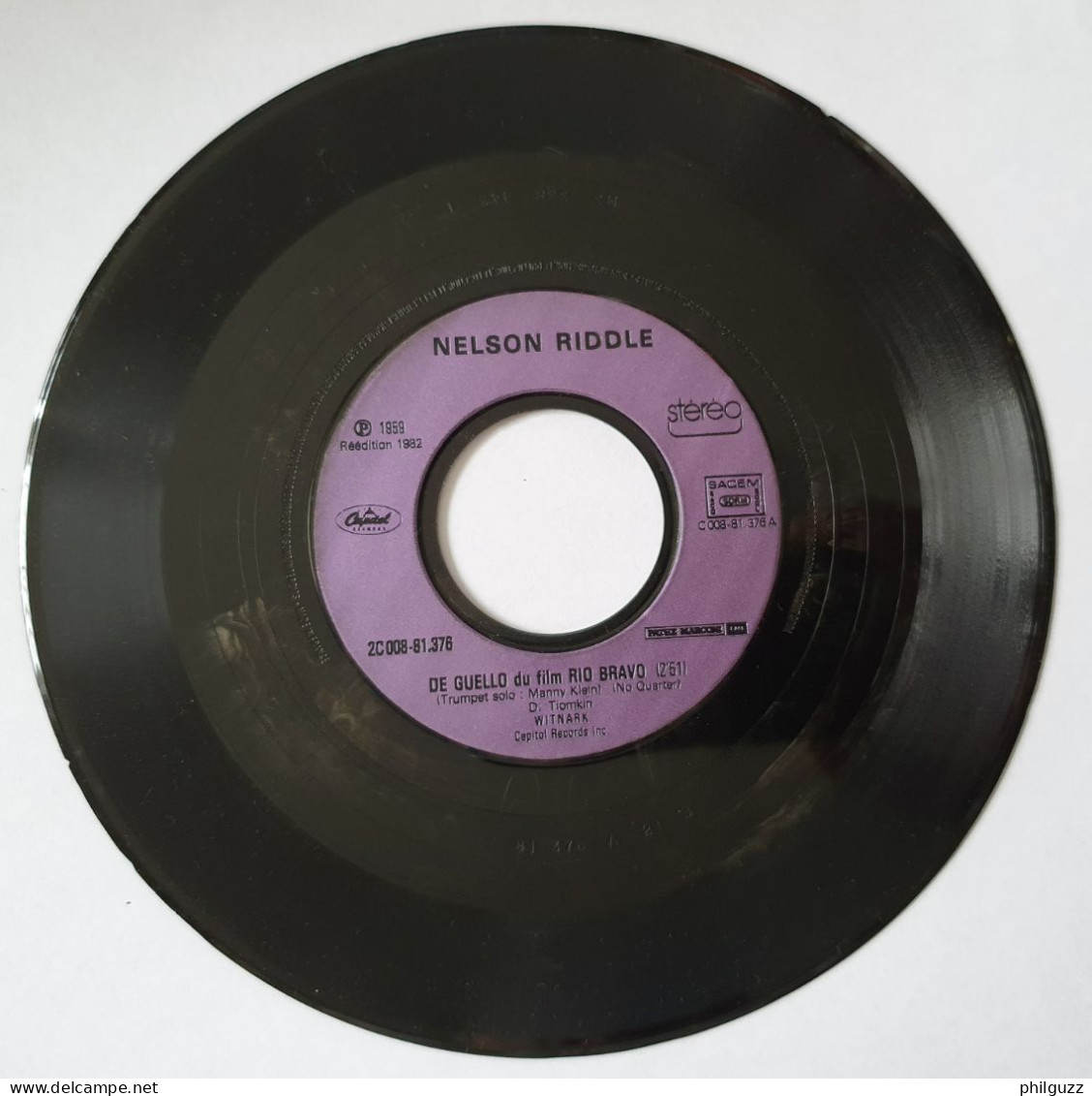 Disque Vinyle 45T NAT KING COLE DEAR LONELY HEART COLUMBIA EAP 1 20449 - Jazz