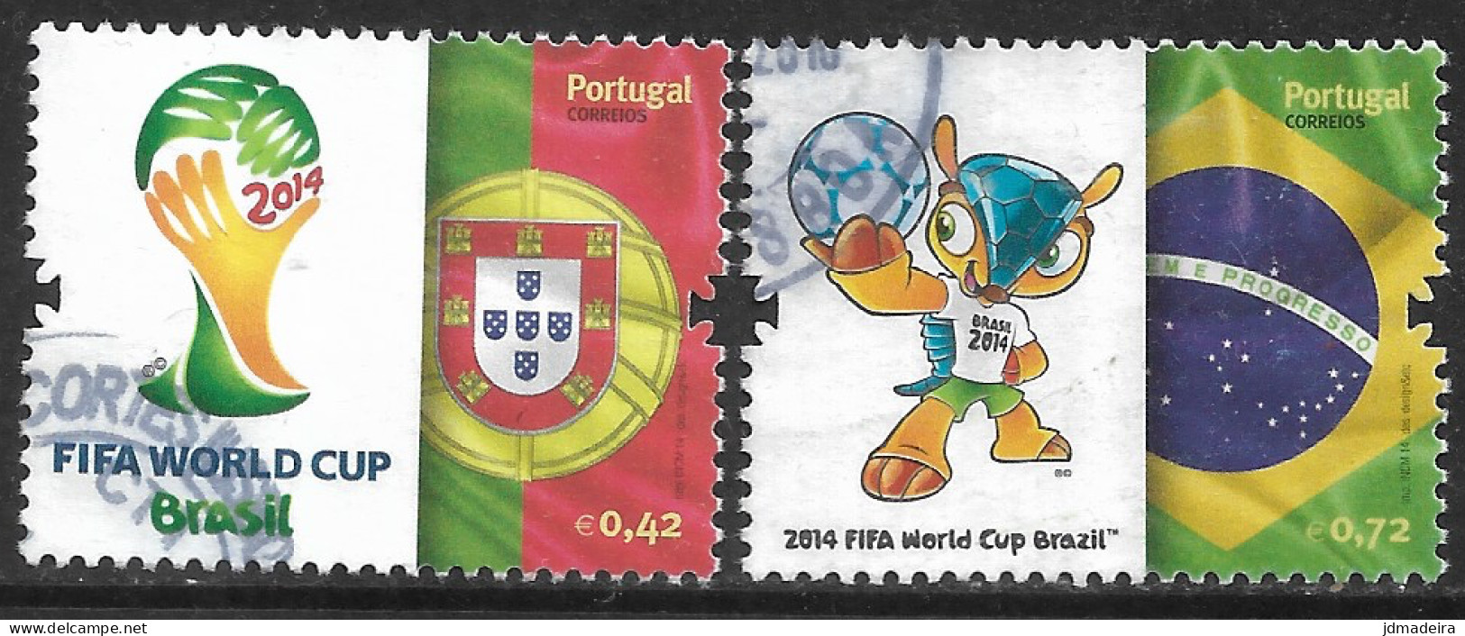 Portugal – 2014 FIFA World Cup 0,42 Used Set - Gebraucht