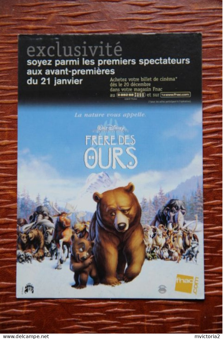 CINEMA : Frère Des Ours - Affiches Sur Carte