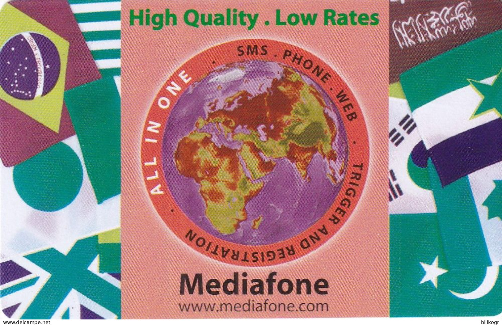 LEBANON - Flags, Mediafone Recharge Card, Used - Liban