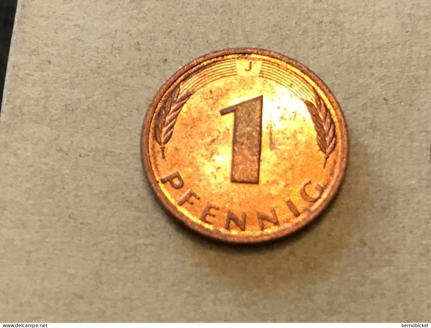 Münze Münzen Umlaufmünze Deutschland BRD 1 Pfennig 1987 Münzzeichen J - 1 Pfennig