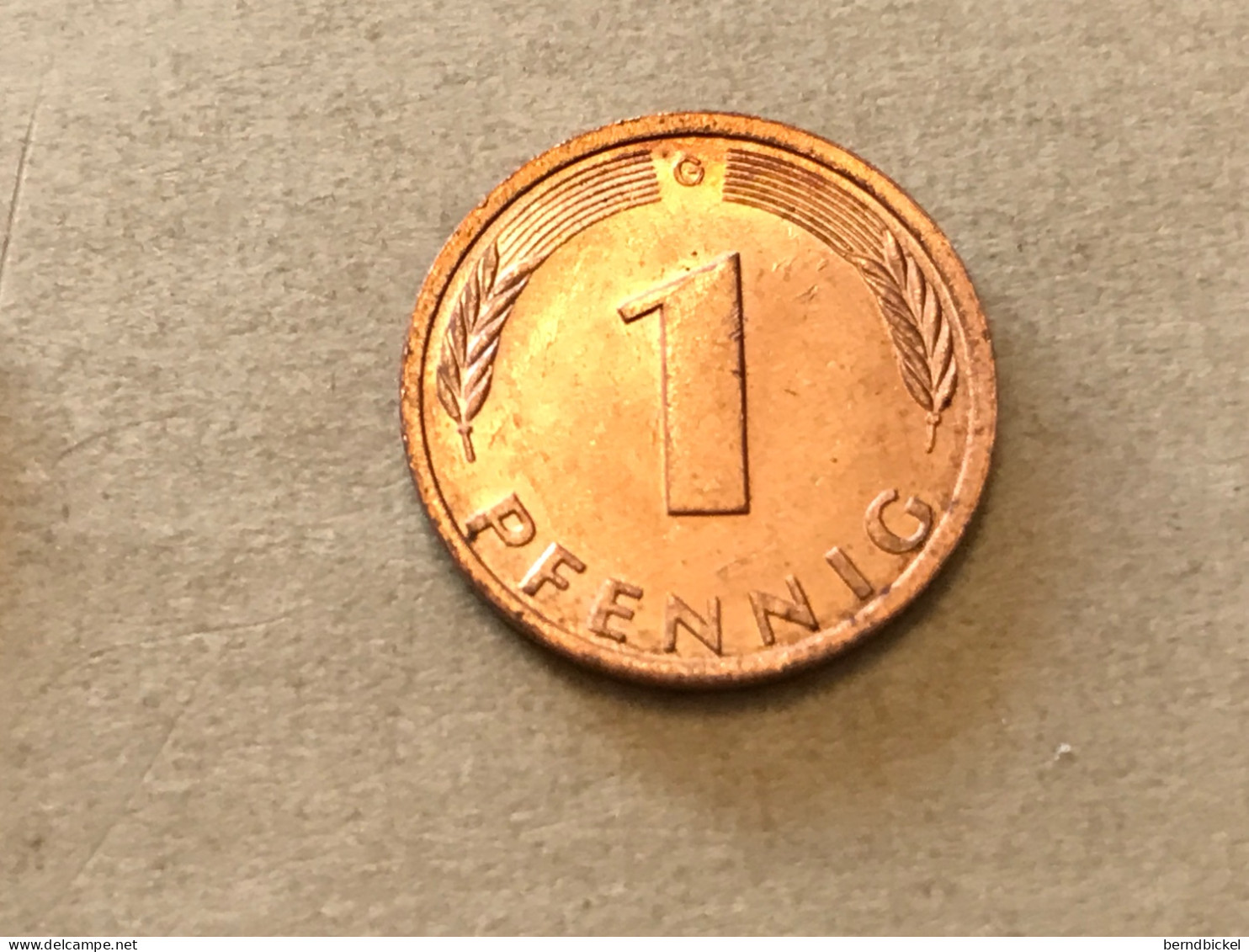 Münze Münzen Umlaufmünze Deutschland BRD 1 Pfennig 1982 Münzzeichen G - 1 Pfennig