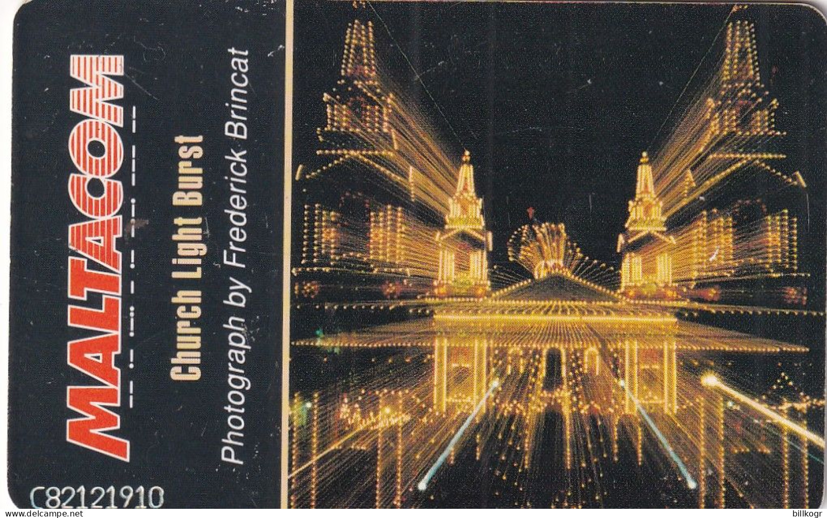 MALTA(chip) - WTDC/Church Light Burst, Tirage 20000, 03/98, Used - Malte