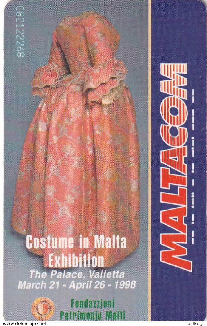 MALTA(chip) - WTDC/Costume In Malta Exhibition, Tirage 20000, 03/98, Used - Malta