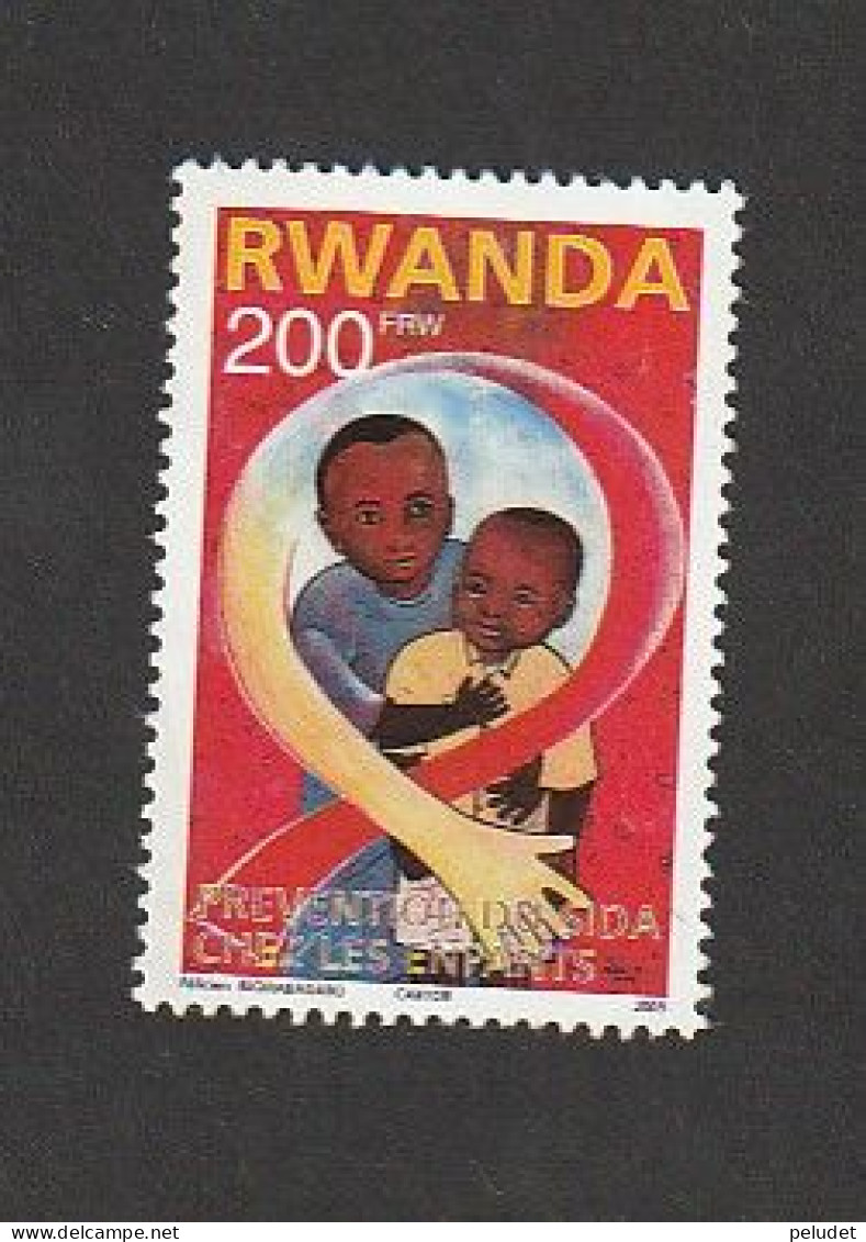 Rwanda 2003 AIDS Prevention For Children 1v Used Mi 1475, Sn 1397, Yt 1338, Sg 1406, Bel 1417 - Oblitérés