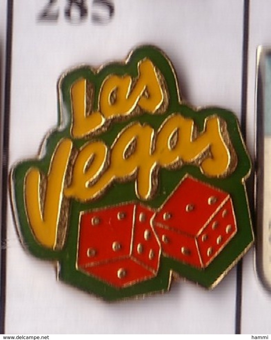 FF285 Pin's Ville  LAS VEGAS USA JEUX DE Dés Poker  Achat Immédiat - Juegos