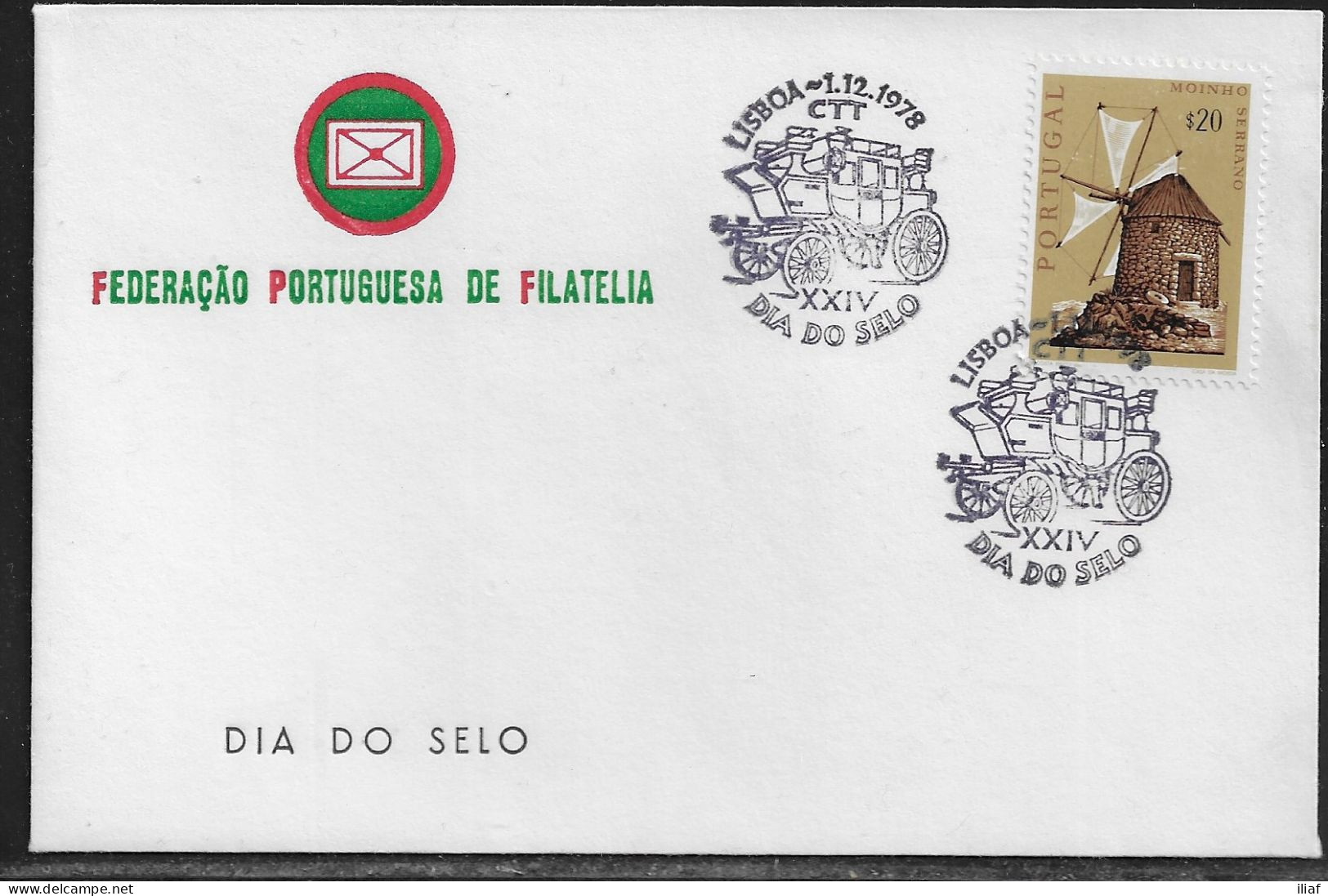 Portugal.   XXV Dia Do Selo. XXV Seal Day.  Special Cancellation. - Brieven En Documenten