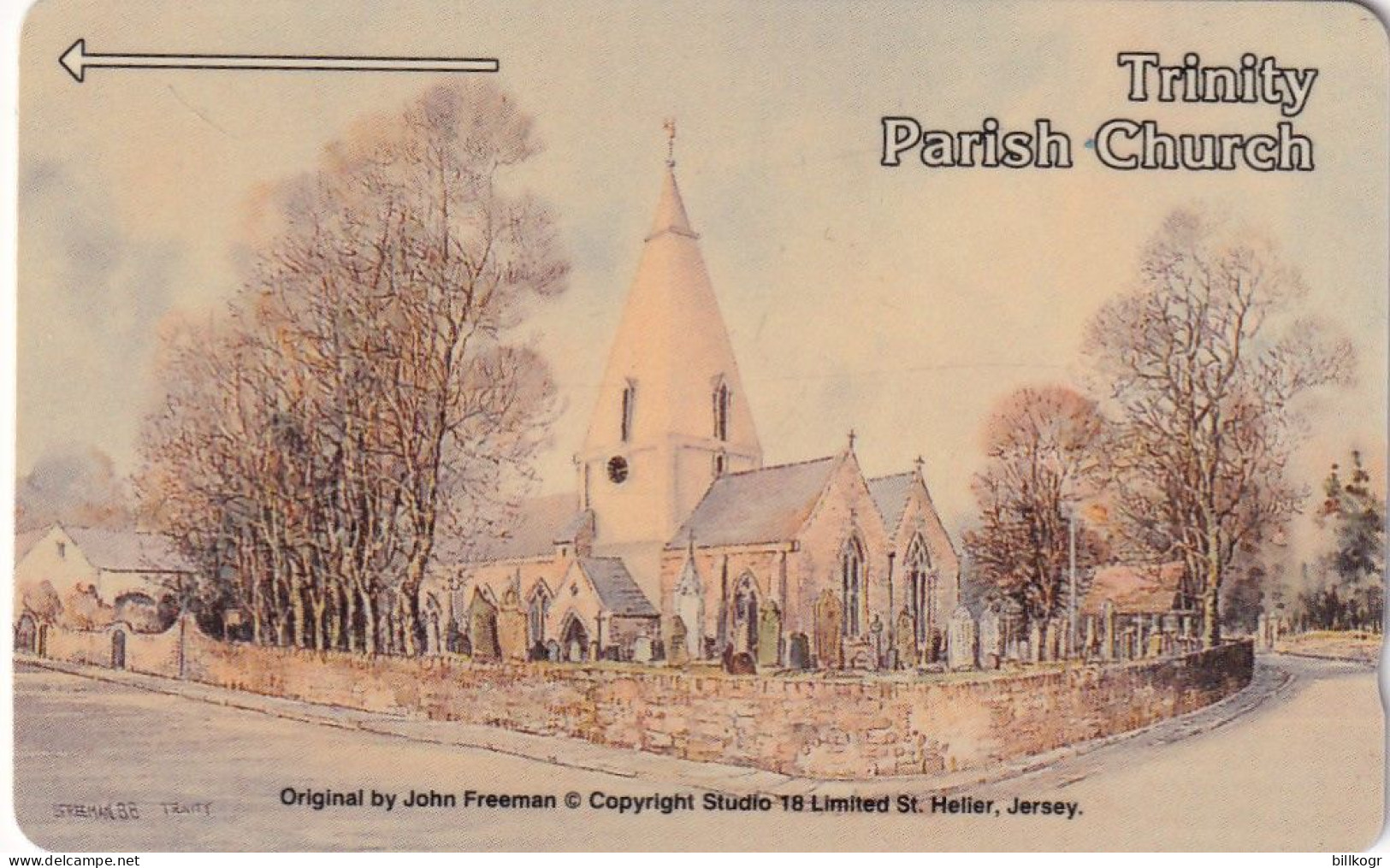 JERSEY ISL. - Trinity/Parish Church, CN : 5JERL, Tirage %15000, Used - [ 7] Jersey Und Guernsey