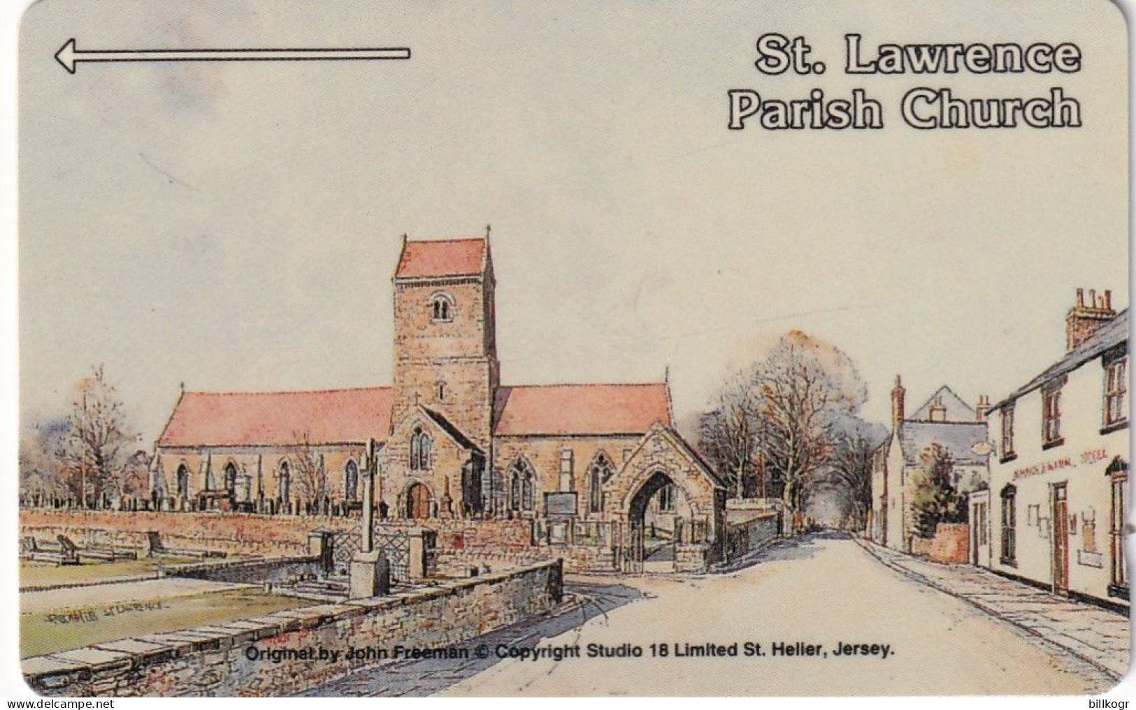JERSEY ISL.(GPT) - St. Lawrence/Parish Church, CN : 5JERD, Tirage %15000, Used - Jersey En Guernsey