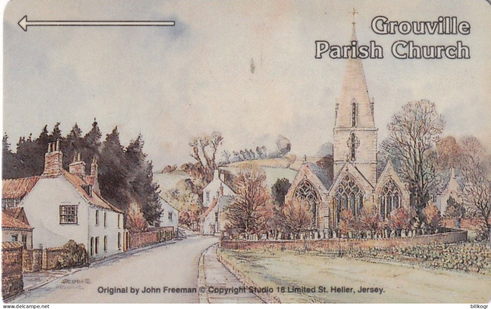JERSEY ISL. - Grouville/Parish Church, CN : 5JERA, Tirage %15000, Used - [ 7] Jersey Und Guernsey