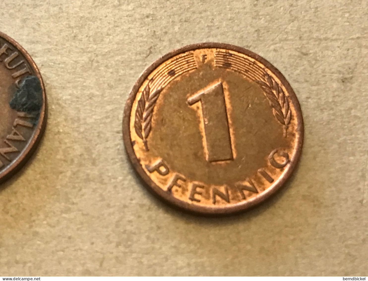 Münze Münzen Umlaufmünze Deutschland BRD 1 Pfennig 1993 Münzzeichen F - 1 Pfennig