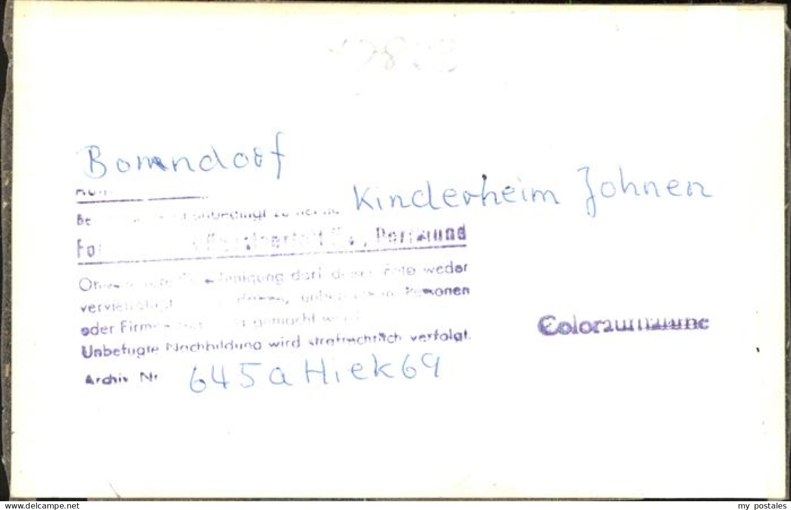 41393520 Bonndorf Schwarzwald Kinderheim Jahnen Bonndorf - Bonndorf