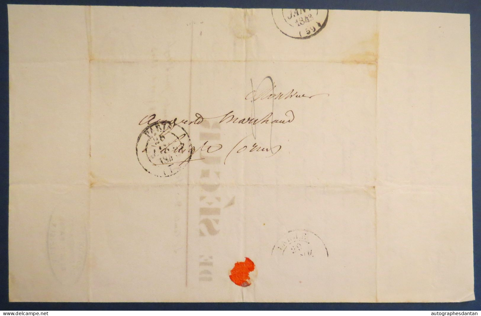 ● L.A.S 1843 Eugène De Ségur époux Comtesse - Mlle De Montreuil - Lettre Autographe à M. Auguste Marchand à L'Aigle Orne - Politiek & Militair