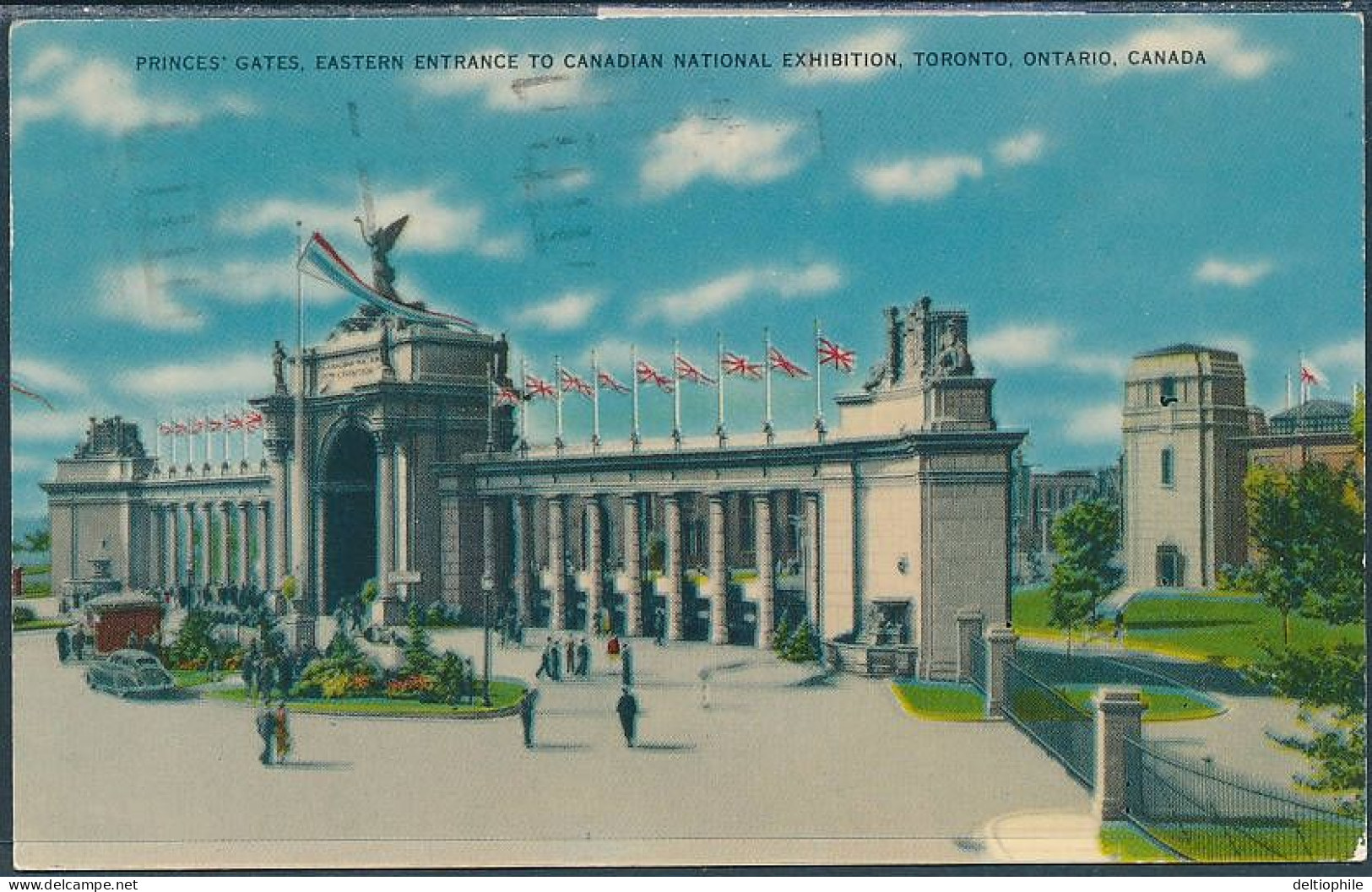 Princes' Gates, Eastern Entrance To Canadian National Exhibition, Toronto, Ontario - Posted 1956 - Toronto