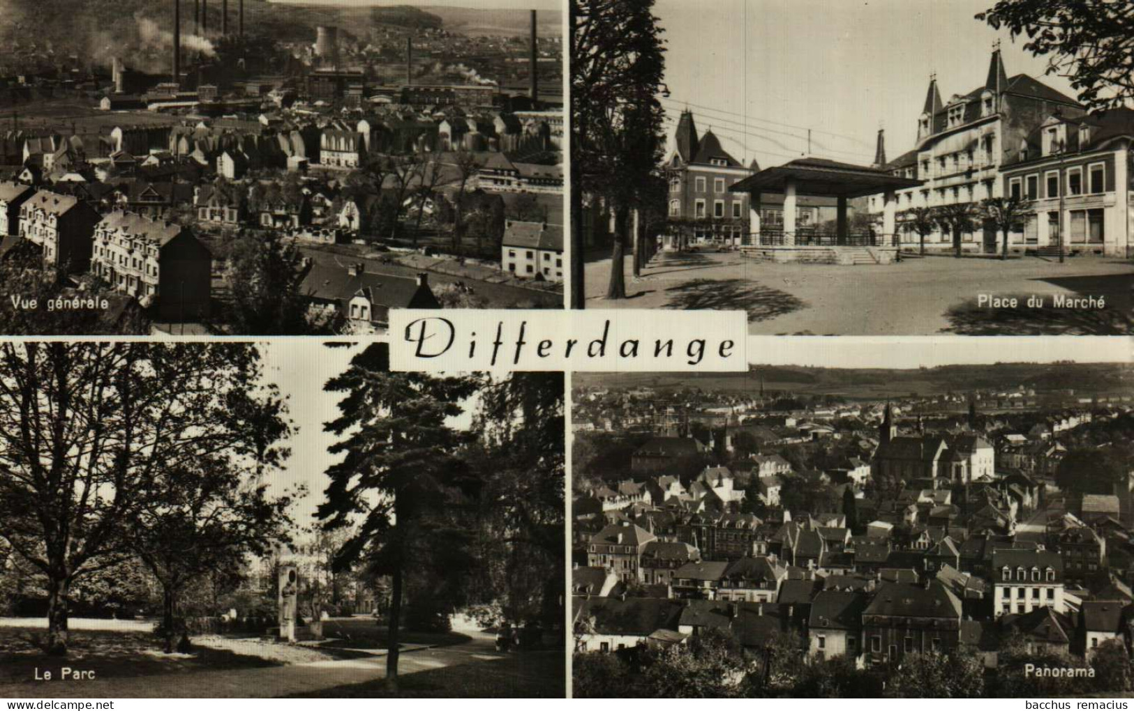 DIFFERDANGE - 1. Vue Générale  2. Place Du Marché   3. LE Parc  4. Panorama - Differdingen