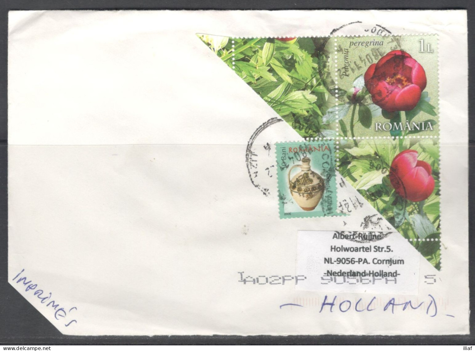 Romania. Stamps Mi. 6507, 6007 On Letter, Sent From Constanta On 18.04.2011 To Nederland. - Brieven En Documenten