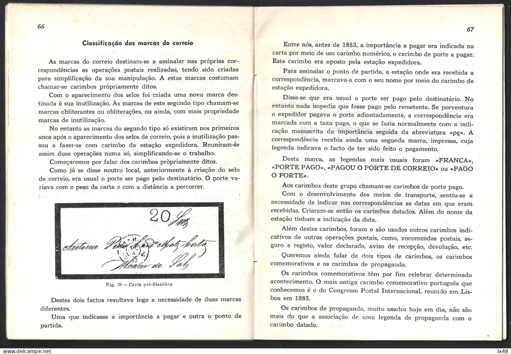 Livro 'Iniciação Filatélica' De Eládio Santos, 1952. 90 Páginas. 'Philatelic Initiation' Book By Eládio Santos, 1952. - Book Of The Year