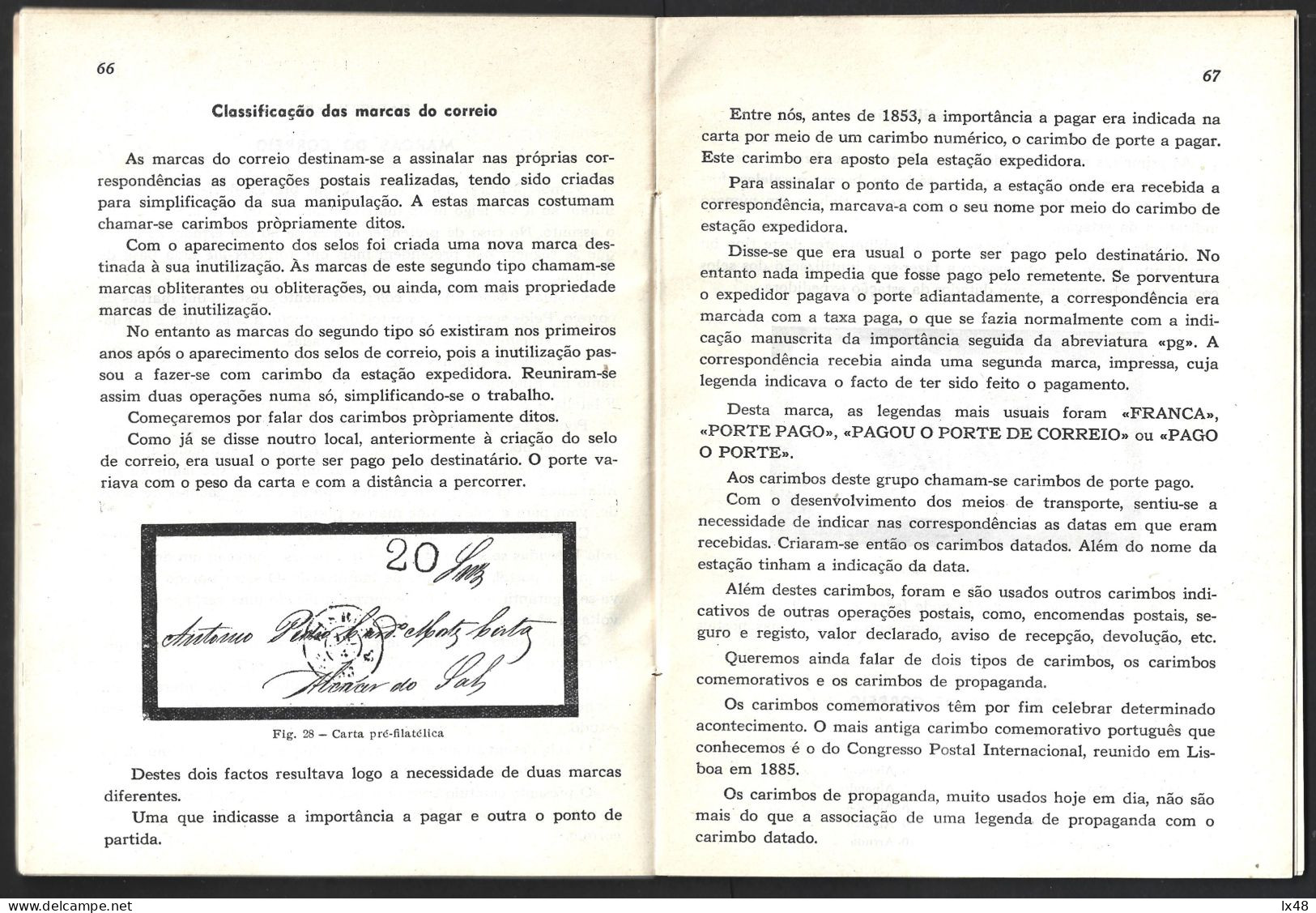 Livro 'Iniciação Filatélica' De Eládio Santos, 1952. 90 Páginas. 'Philatelic Initiation' Book By Eládio Santos, 1952. - Libro Dell'anno