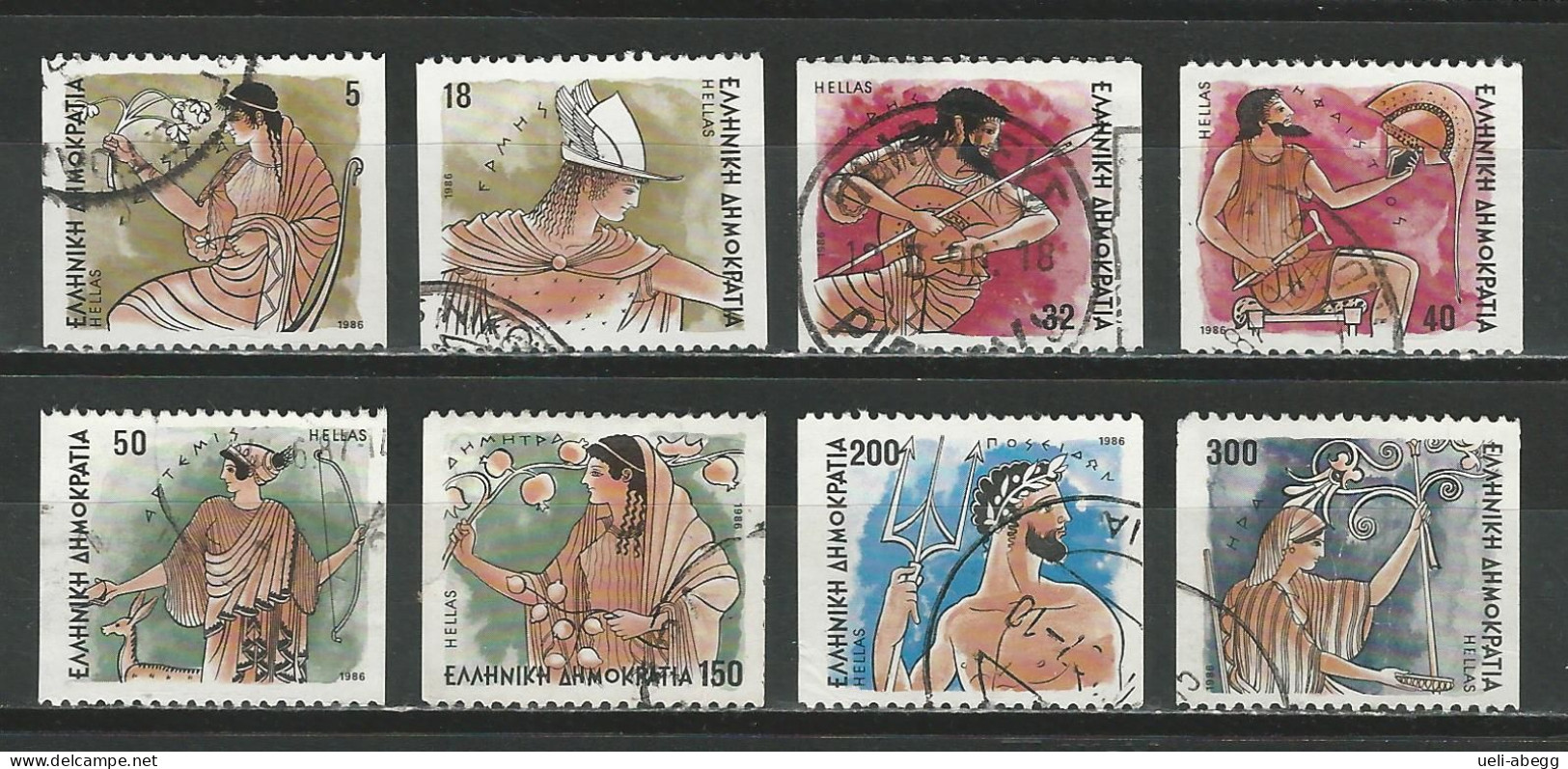 Griechenland 8 Values Ex Mi 1608-18  O - Used Stamps