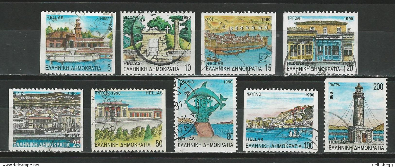 Griechenland 9 Values Ex Mi 1750-62C  O - Used Stamps