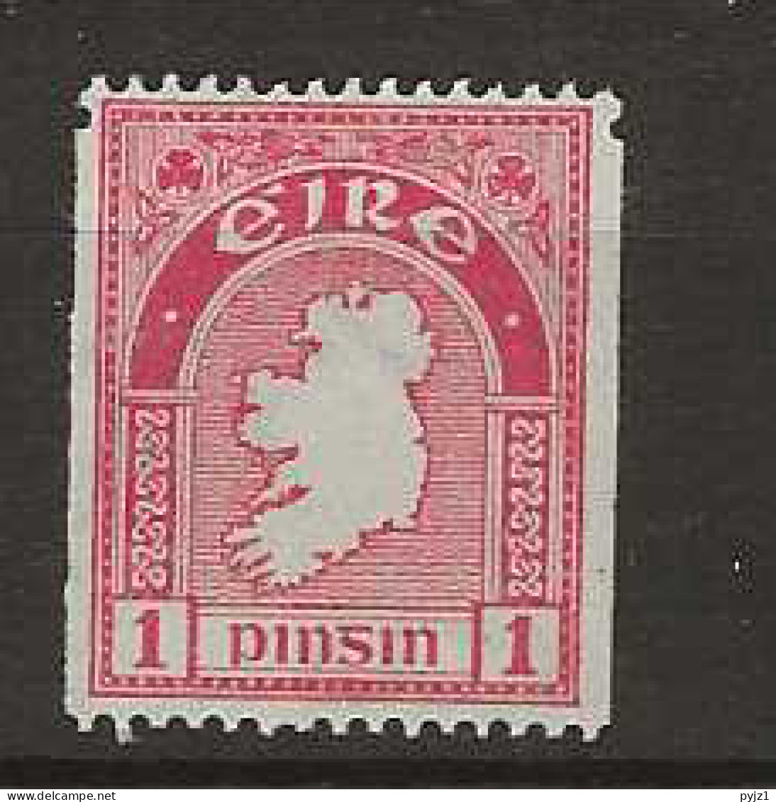 1922 MNH Ireland Mi 41-DX Watermark SE Coil Stamp Postfris** - Nuevos