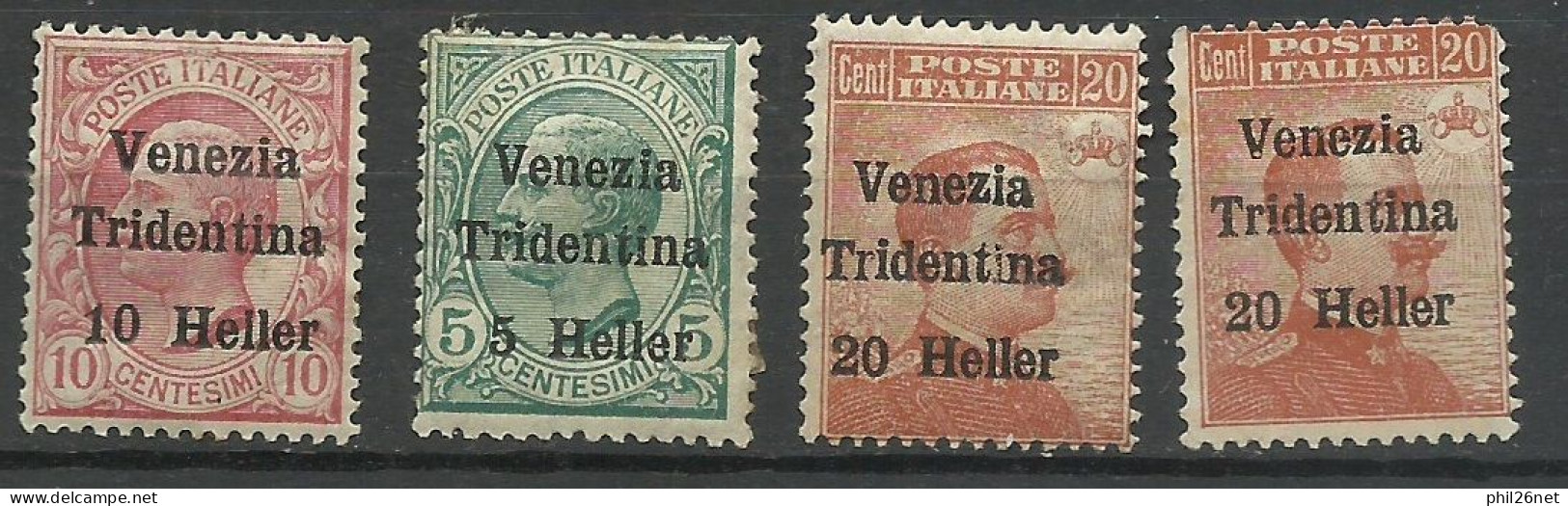 Italie  Trentin         N°  28  à  30 Neufs *         B/  TB   Plus 1 N° 30 Offert   Voir Scans  Soldé ! ! ! - Trento