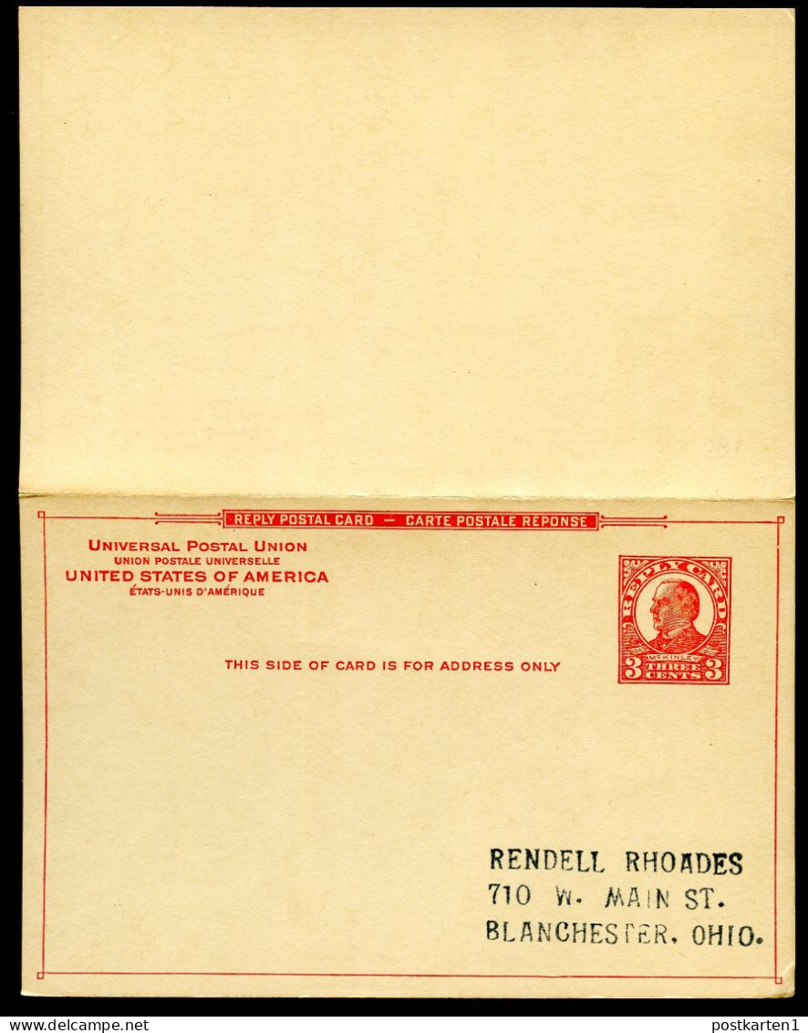 UY12 Sep.3 Postal Card With Reply Mint Vf 1926 Cat.$12.00 - 1921-40