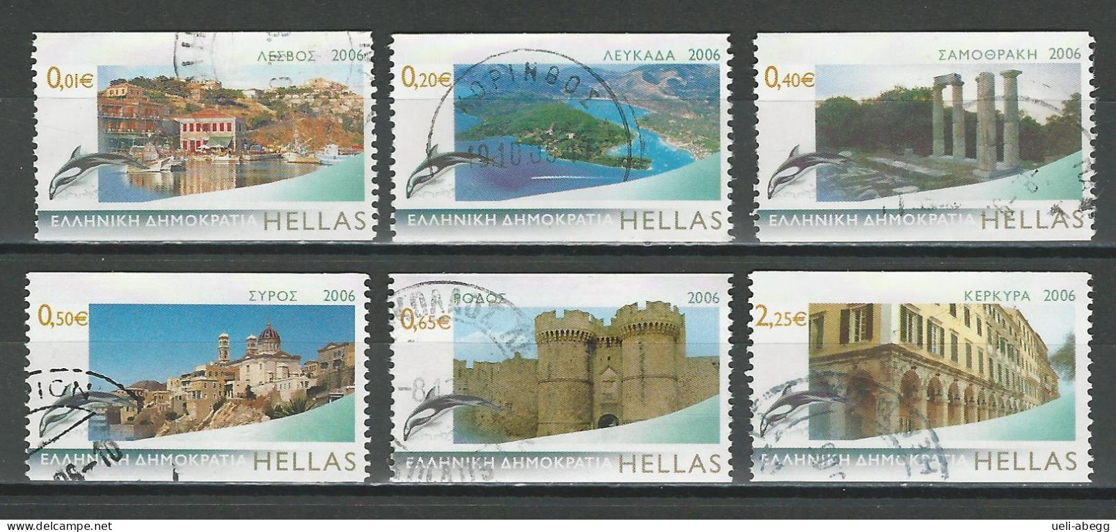 Griechenland 6 Values Ex Mi 2372-80C  O - Used Stamps