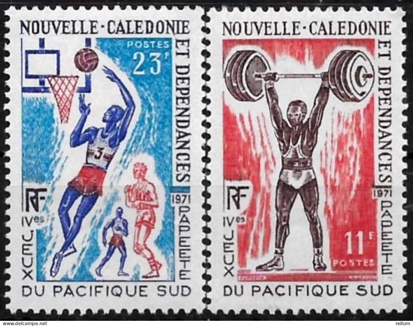 Nouvelle Calédonie 1971 - Yvert N° 375/376 - Michel N° 503/504 ** - Nuovi