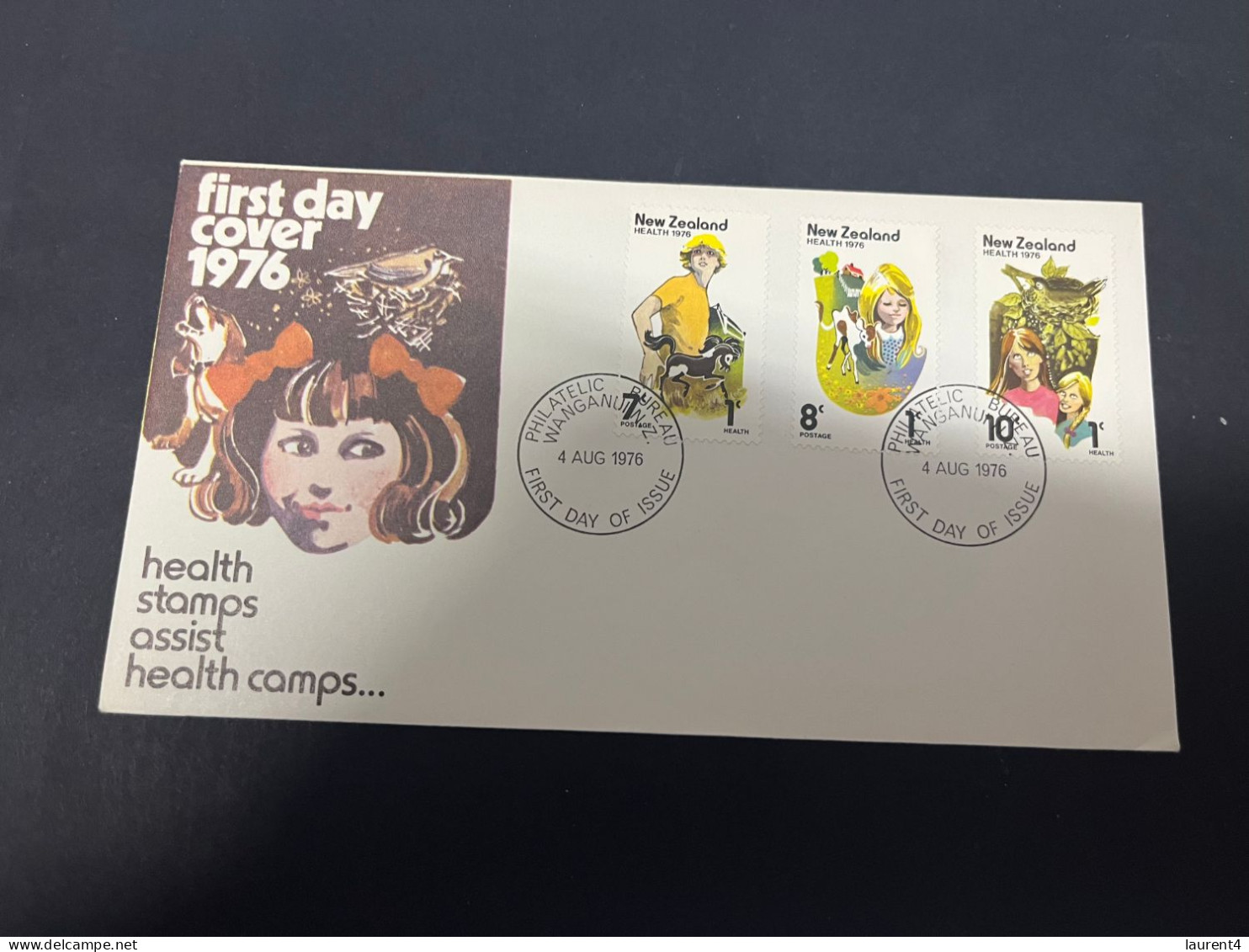 17-1-2024 (1 X 23) New Zelanad - 1976 FDC - Health Stamp (children's) - FDC