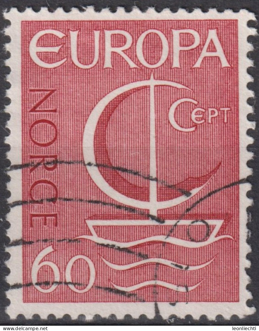 1966 Norwegen ° Mi:NO 547, Sn:NO 496, Yt:NO 501,C.E.P.T.- Ship, Europa (C.E.P.T.) 1966 - Schiff - Oblitérés