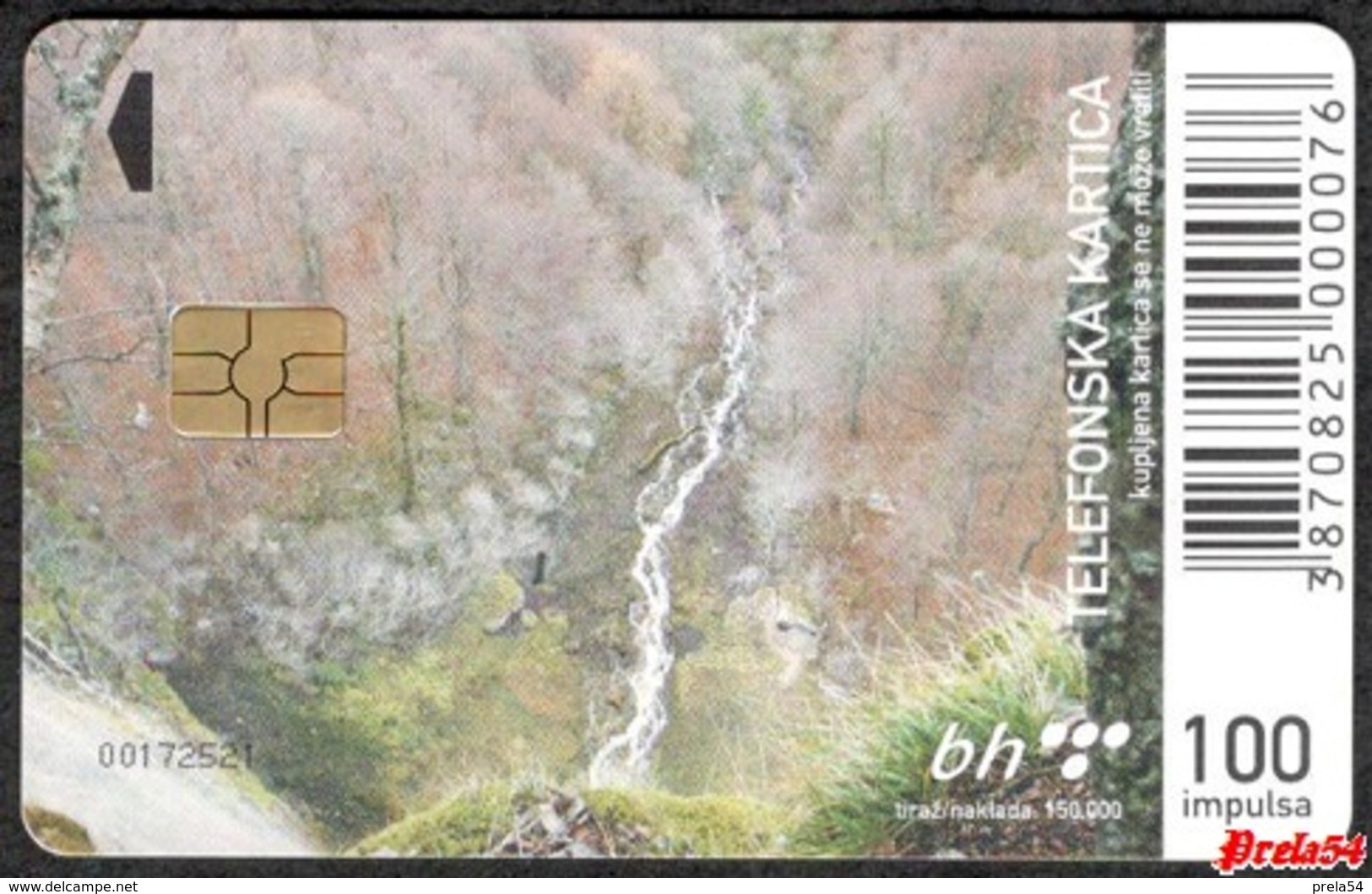 Bosnia Sarajevo - Skakavac Waterfall, Used Chip Card - Bosnien