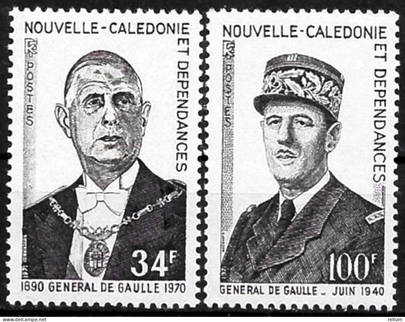 Nouvelle Calédonie 1971 - Yvert N° 377/378 - Michel N° 508/509 ** - Unused Stamps