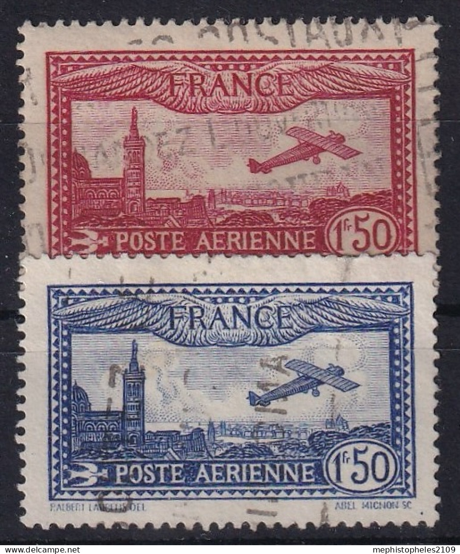 FRANCE 1930 - Canceled - YT 5, 6 - Poste Aérienne - 1927-1959 Usati