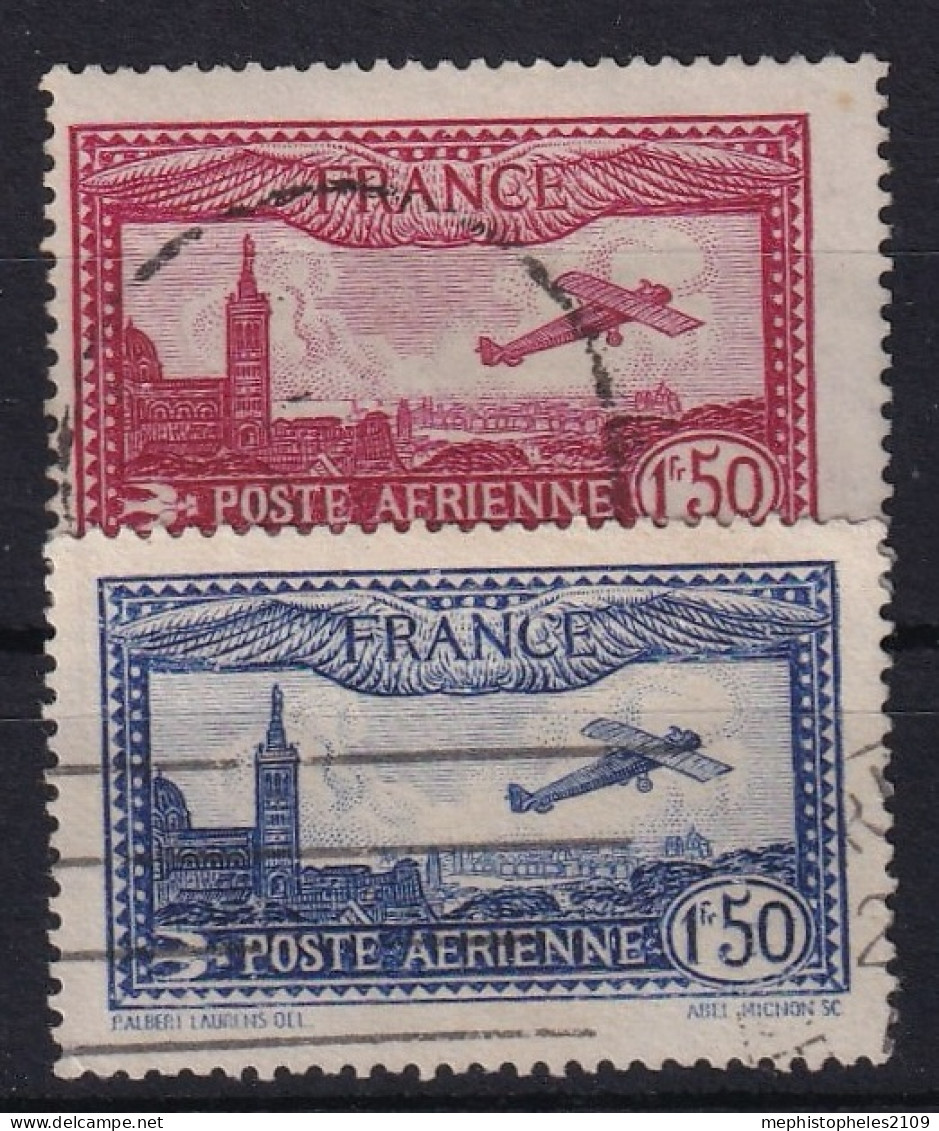 FRANCE 1930 - Canceled - YT 5, 6 - Poste Aérienne - 1927-1959 Usati