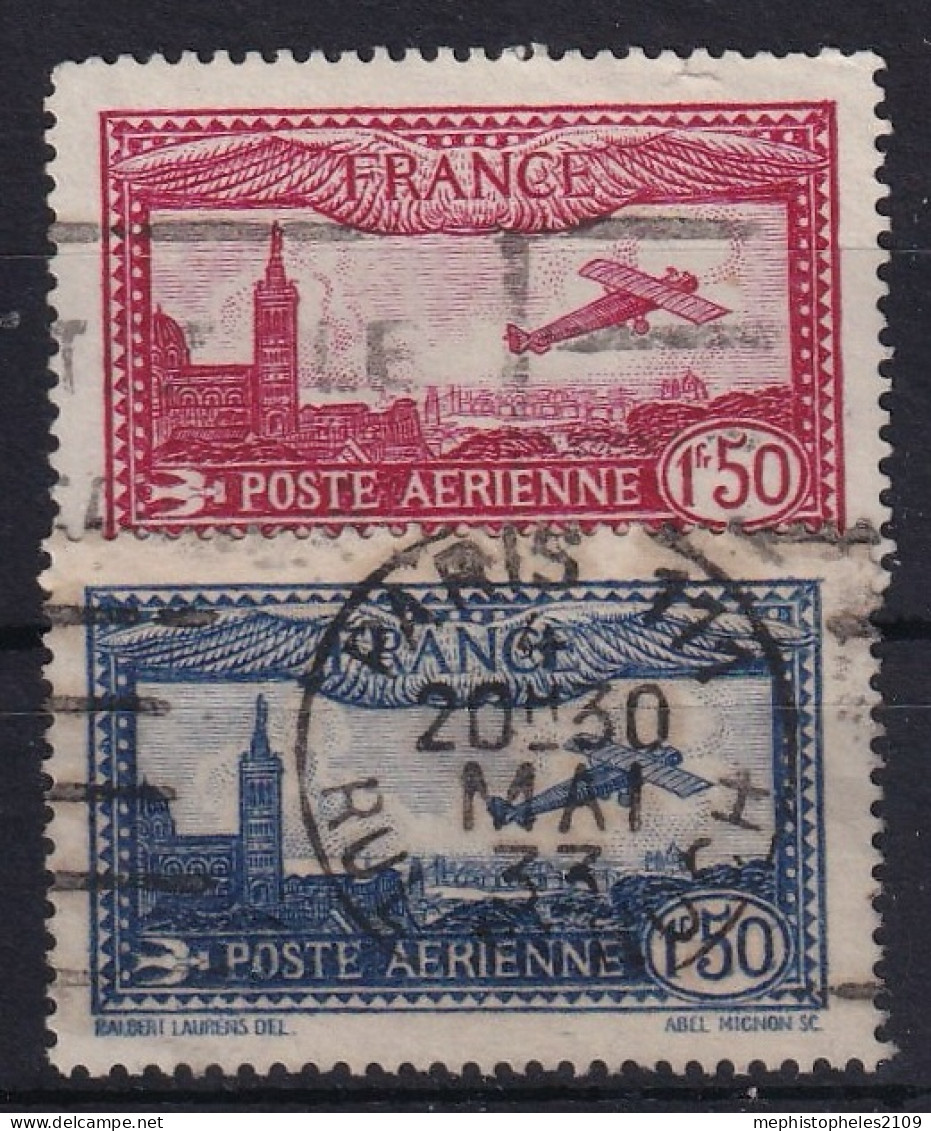 FRANCE 1930 - Canceled - YT 5, 6 - Poste Aérienne - 1927-1959 Oblitérés