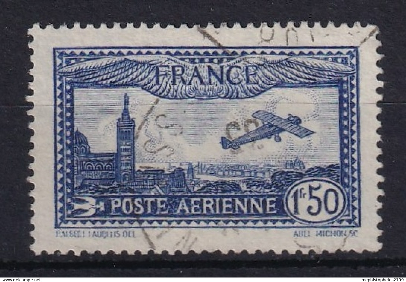 FRANCE 1930 - Canceled - YT 6 - Poste Aérienne - 1927-1959 Afgestempeld