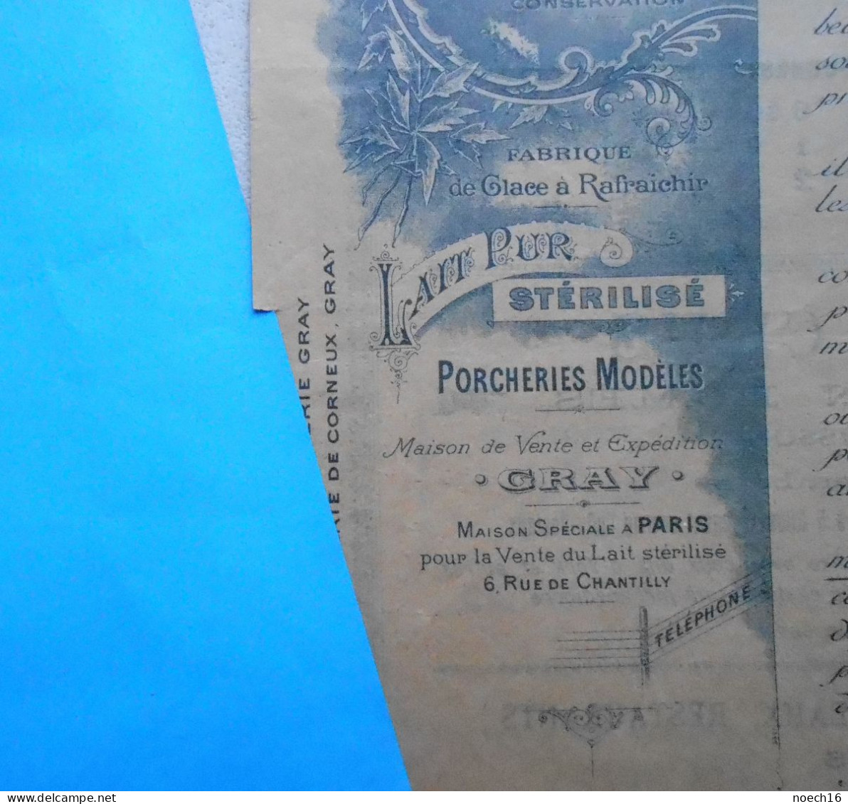 Publicité 1895 Supplément à "Mode Illustrée". Laiterie De Corneux, Haute Saône (70 France) - Publicités